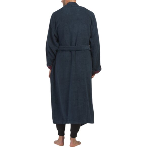 BARBOUR Cotton Tartan Trim Robe - Picture 2 of 3